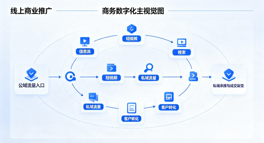 肇州县线上商业推广怎么做？全域流量闭环搭建与低成本转化实战指南